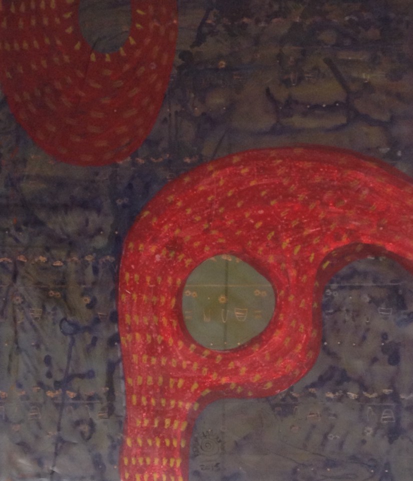 SÉRIE …INFINITOS…  | Acrílica, grafite e lápis de cor s/nylon | 2015 | Cápsula Temporária | Desenhos |   Série de 24 obras  |  acrílica, grafite e lápis de cor s/nylon | Dimensões:  70x70 cm cada.