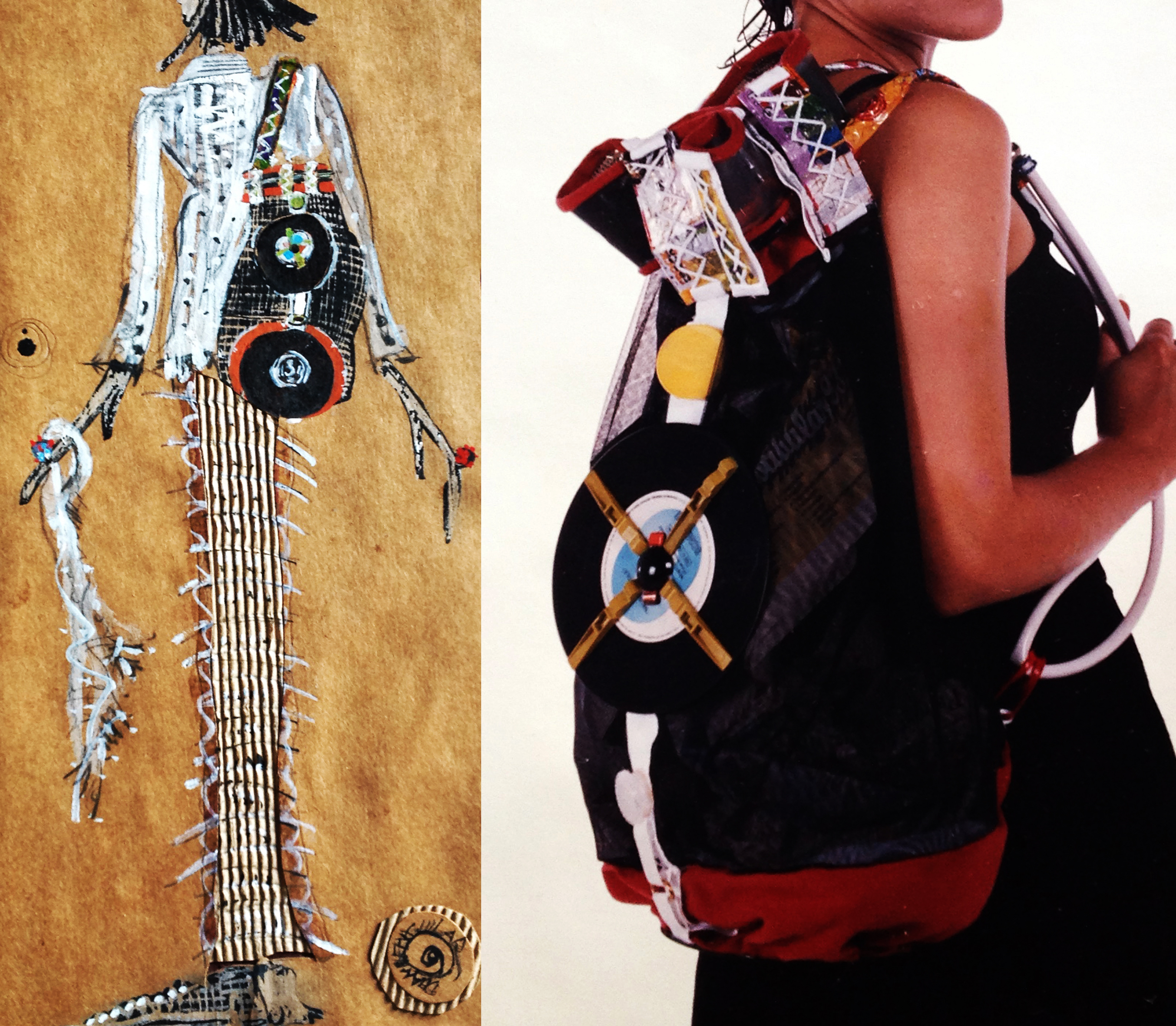 “O Lado Avesso do Guardarroupa” Materiais diversos pós-consumo (1992) | Ddaniela Aguilar Fotos Tibério França