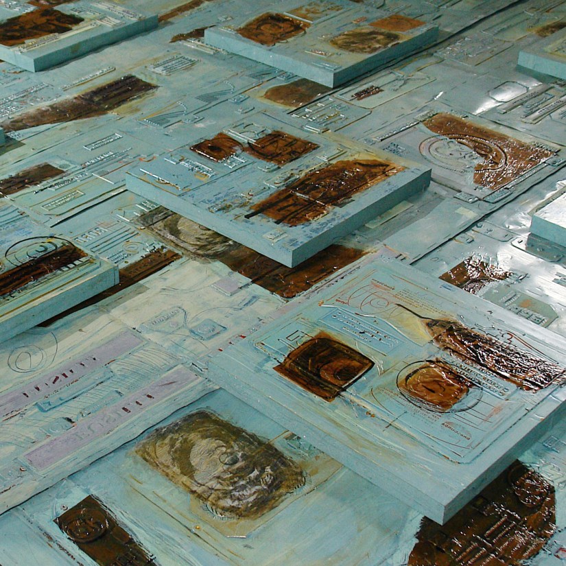 Impressões Clichés, colagem, litogravura (2006) | Ddaniela Aguilar