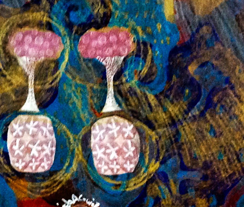 Série Upstairs ( 2013) - acrílica e colagem s.papel | Ddaniela Aguilar